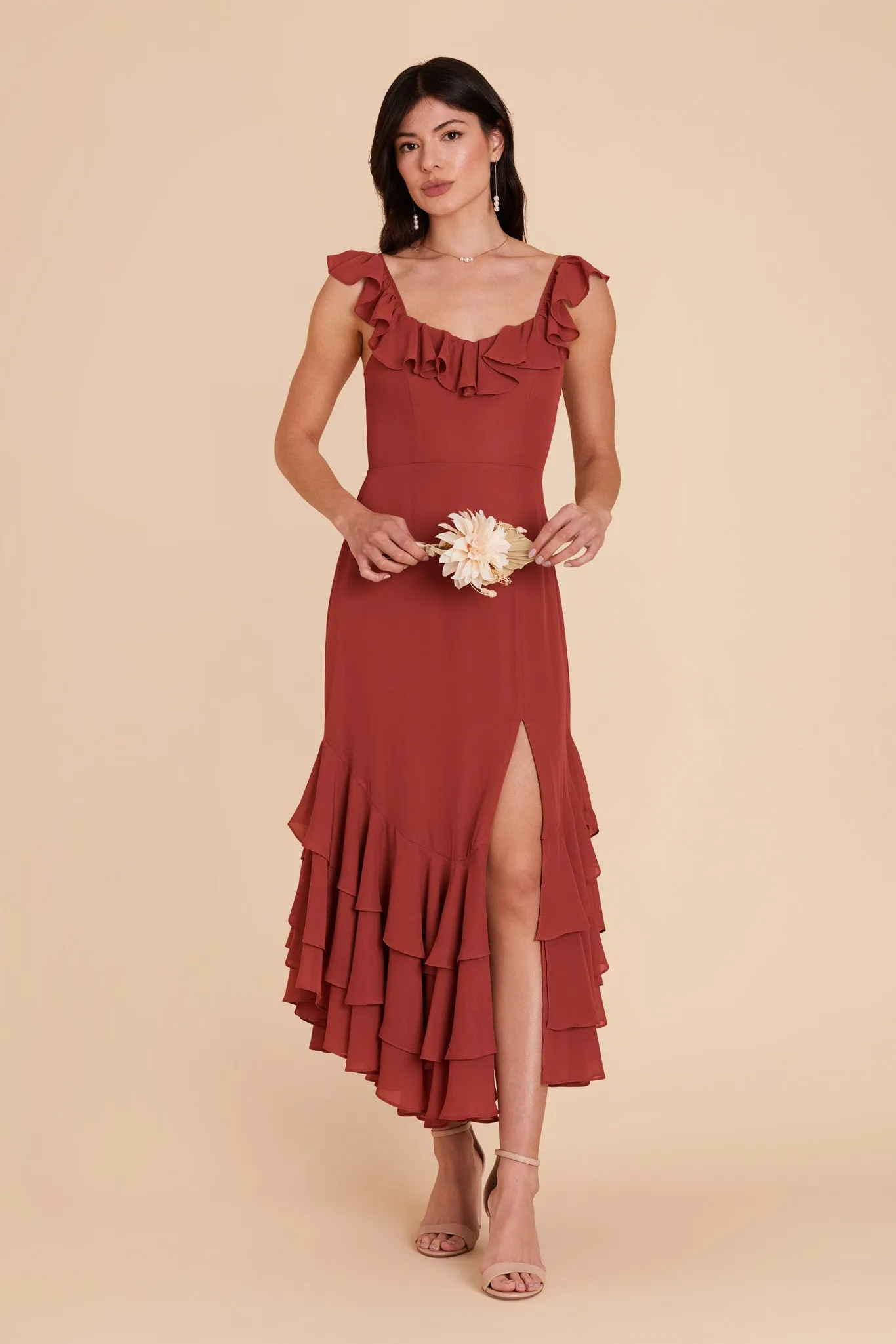Ginny Chiffon Dress - Spice sold by Birdy Grey product image thumbnail 4