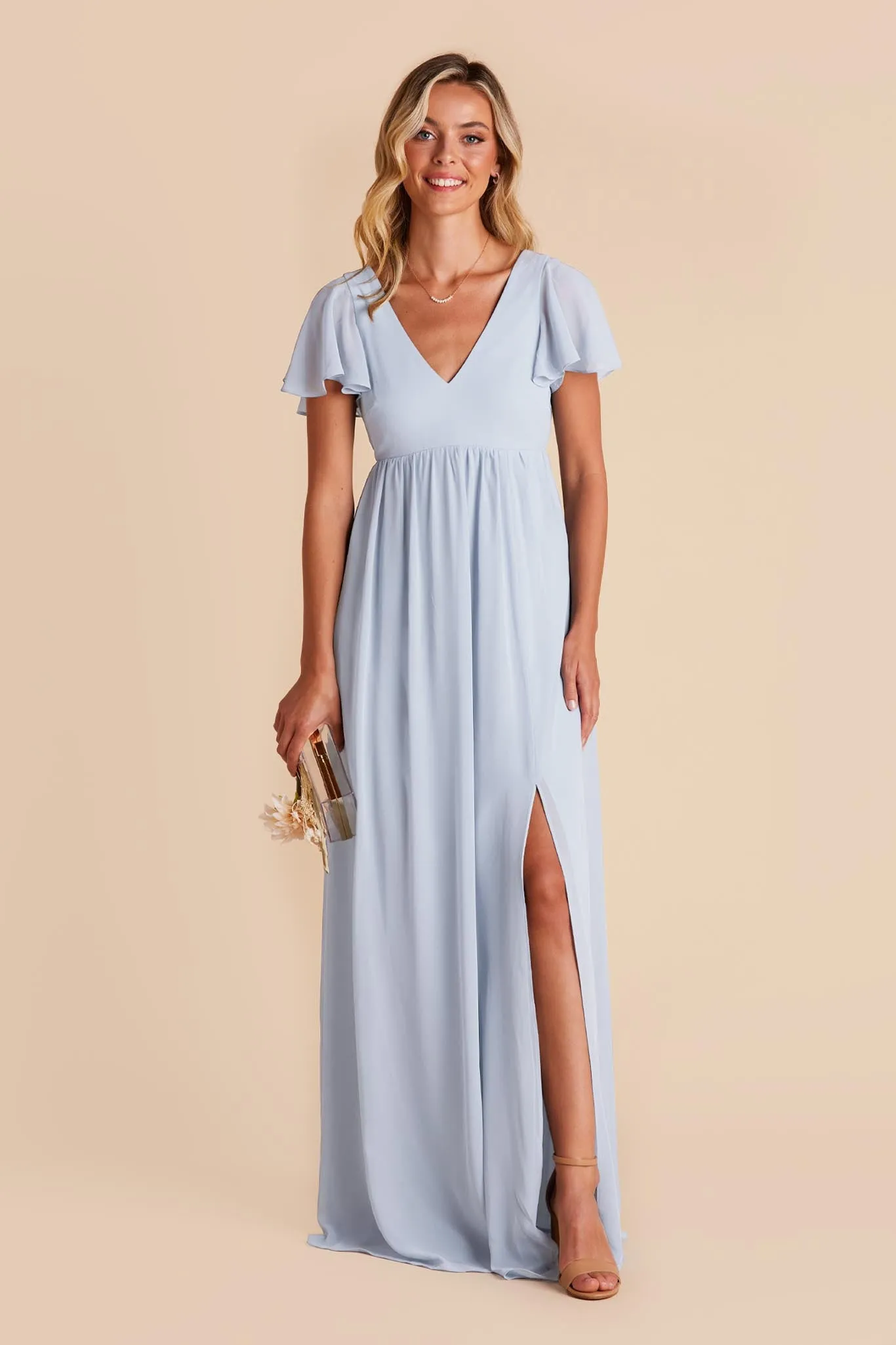 Hannah Empire Dress - Ice Blue sold by Birdy Grey product image thumbnail 5