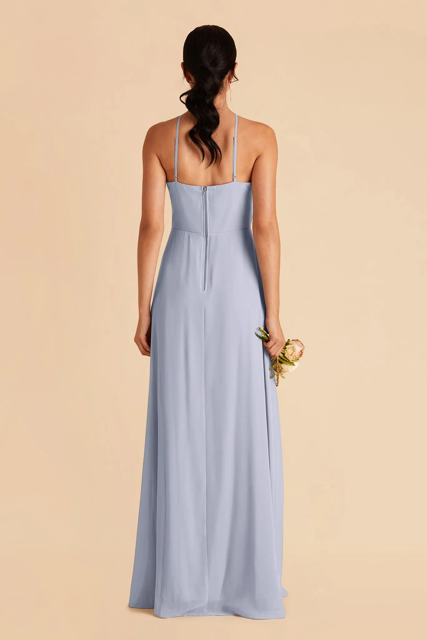 Juliet Chiffon Dress - Dusty Blue sold by Birdy Grey product image thumbnail 5