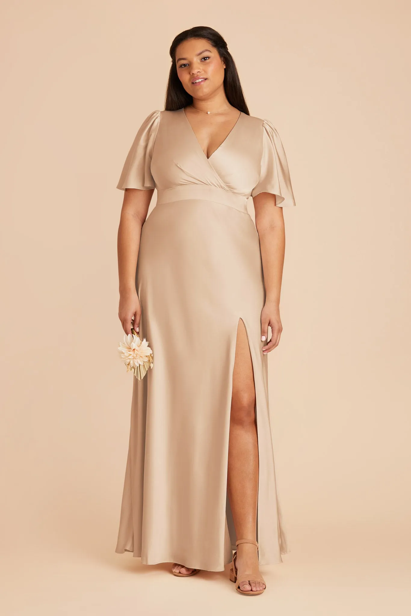 Marni Matte Satin Dress - Gold sold by Birdy Grey product image thumbnail 2