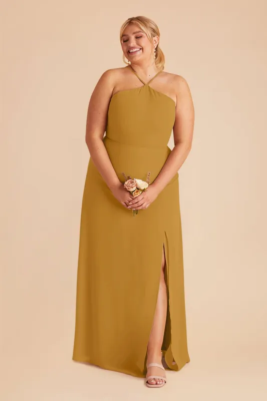 Juliet Chiffon Dress - Marigold sold by Birdy Grey