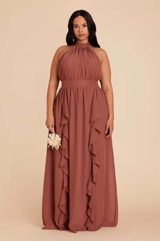 Joyce Chiffon Dress - Desert Rose sold by Birdy Grey