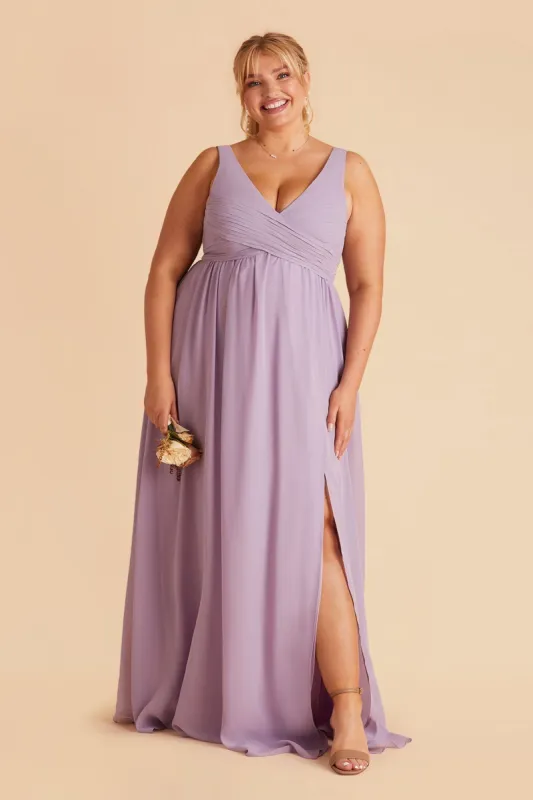 Laurie Empire Dress - Lavender sold by Birdy Grey