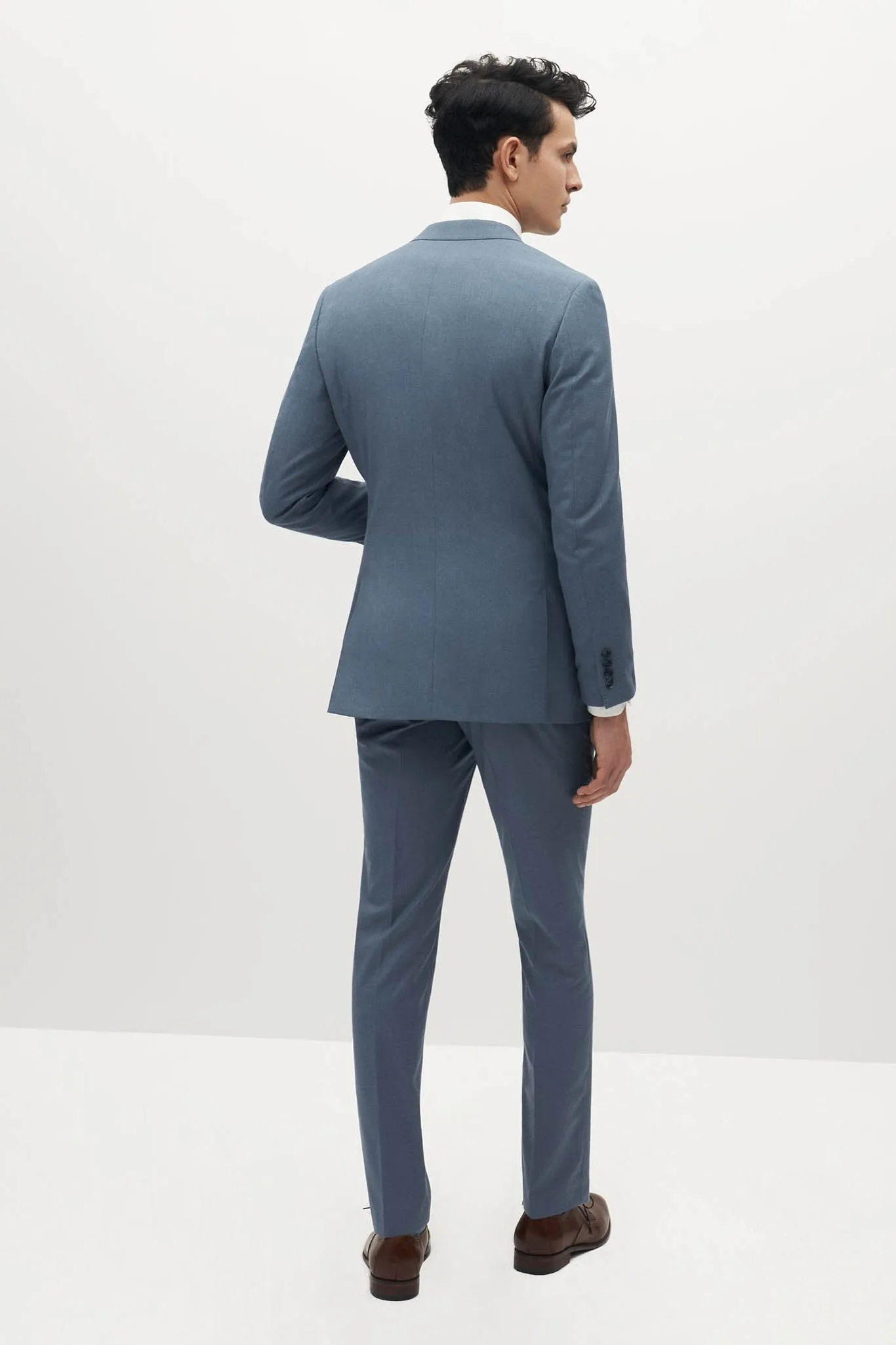 Light Blue Suit Pants by SuitShop sold by Birdy Grey product image thumbnail 5