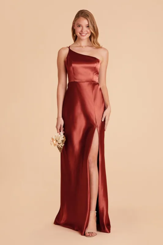 Kensie Shiny Satin Dress - Spice sold by Birdy Grey