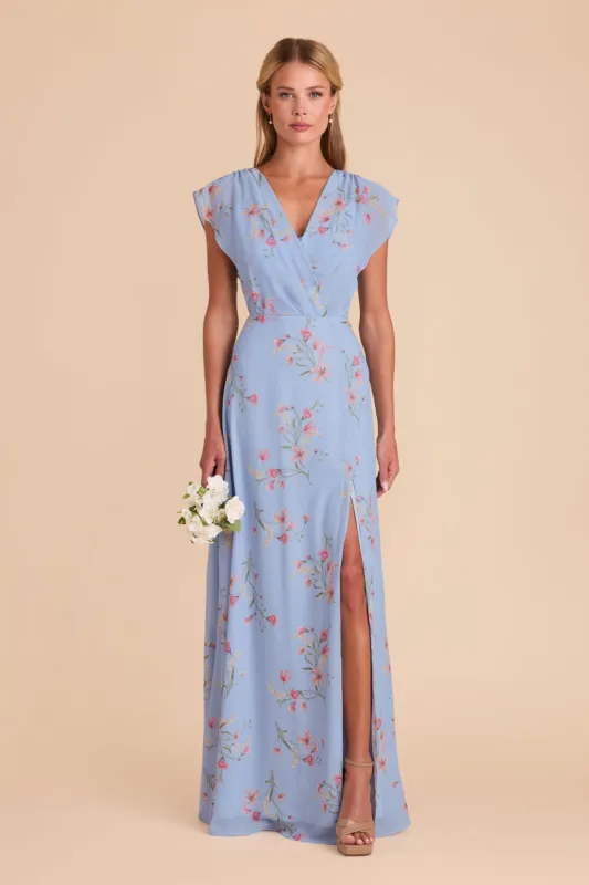 Violet Chiffon Dress - Periwinkle Blue Le Fleur sold by Birdy Grey