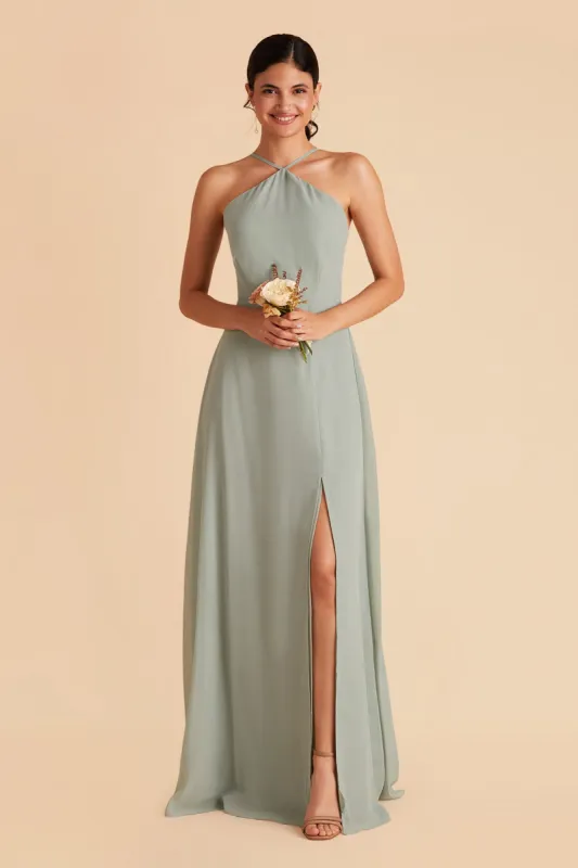 Juliet Chiffon Dress - Sage sold by Birdy Grey