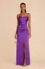Lydia Matte Satin Dress - Amethyst sold by Birdy Grey