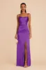 Lydia Matte Satin Dress - Amethyst sold by Birdy Grey