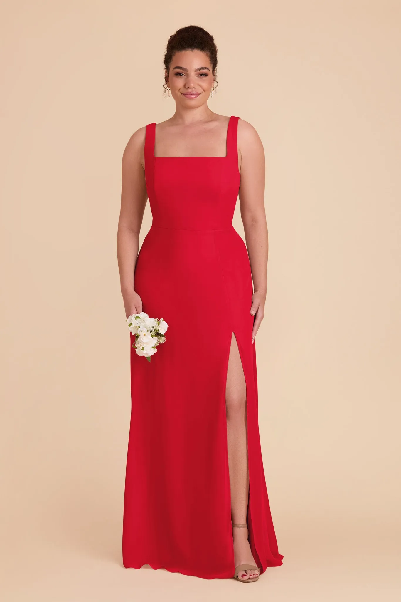 Alex Convertible Dress Chiffon - Ruby Red sold by Birdy Grey product image thumbnail 2