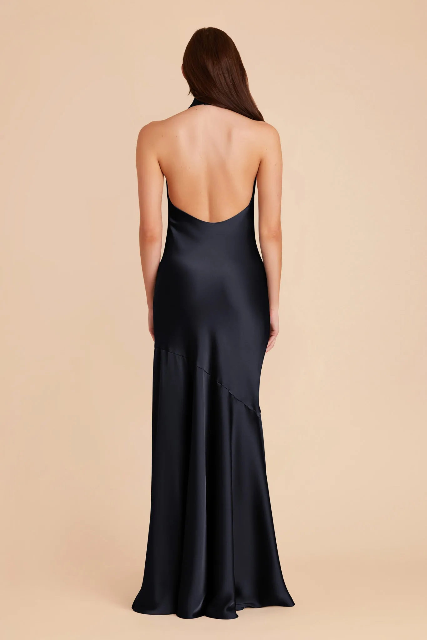 Stephanie Matte Satin Dress - Navy sold by Birdy Grey product image thumbnail 5