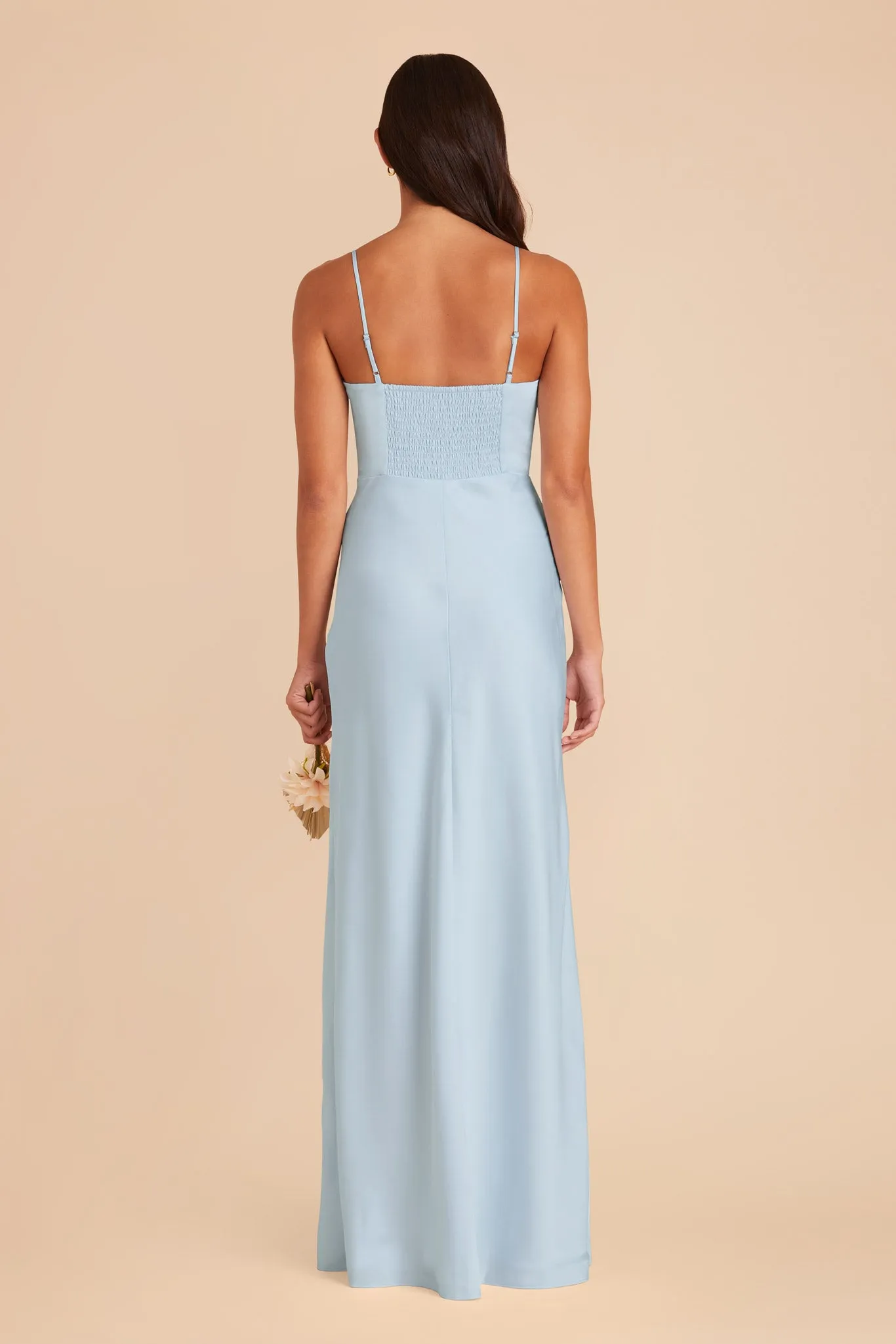 Jessica Matte Satin Dress - Mist Blue sold by Birdy Grey product image thumbnail 5
