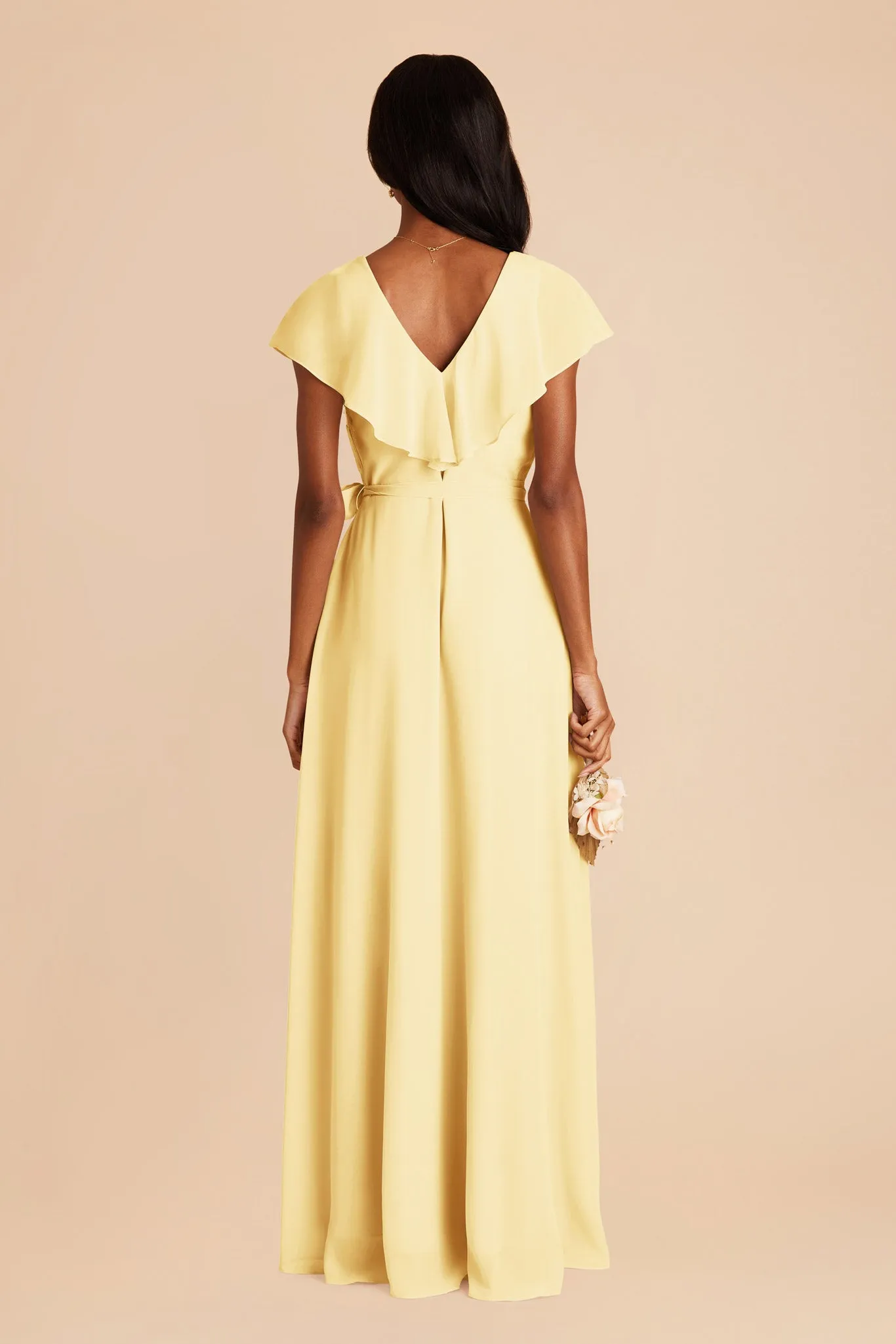 Jackson Chiffon Dress - Lemon Sorbet sold by Birdy Grey product image thumbnail 5