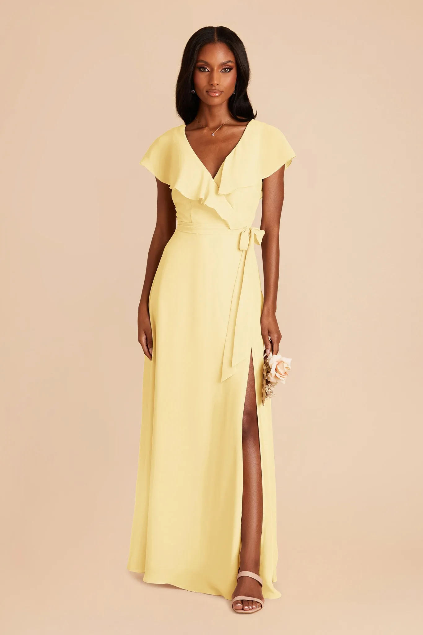 Jackson Chiffon Dress - Lemon Sorbet sold by Birdy Grey