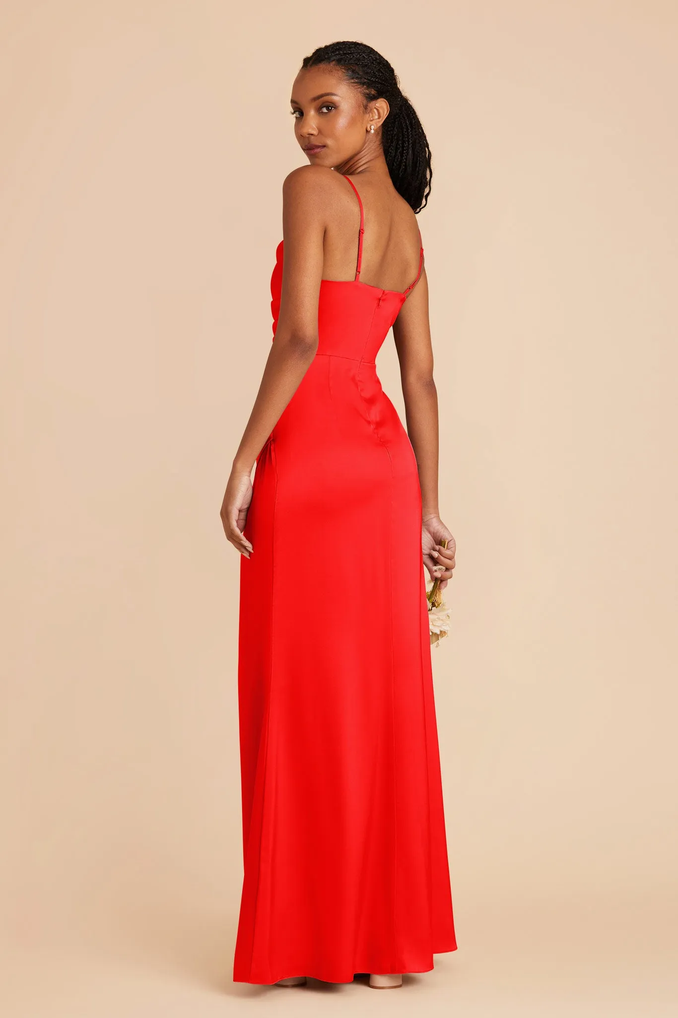 Lydia Matte Satin Dress - Lipstick Red sold by Birdy Grey product image thumbnail 4