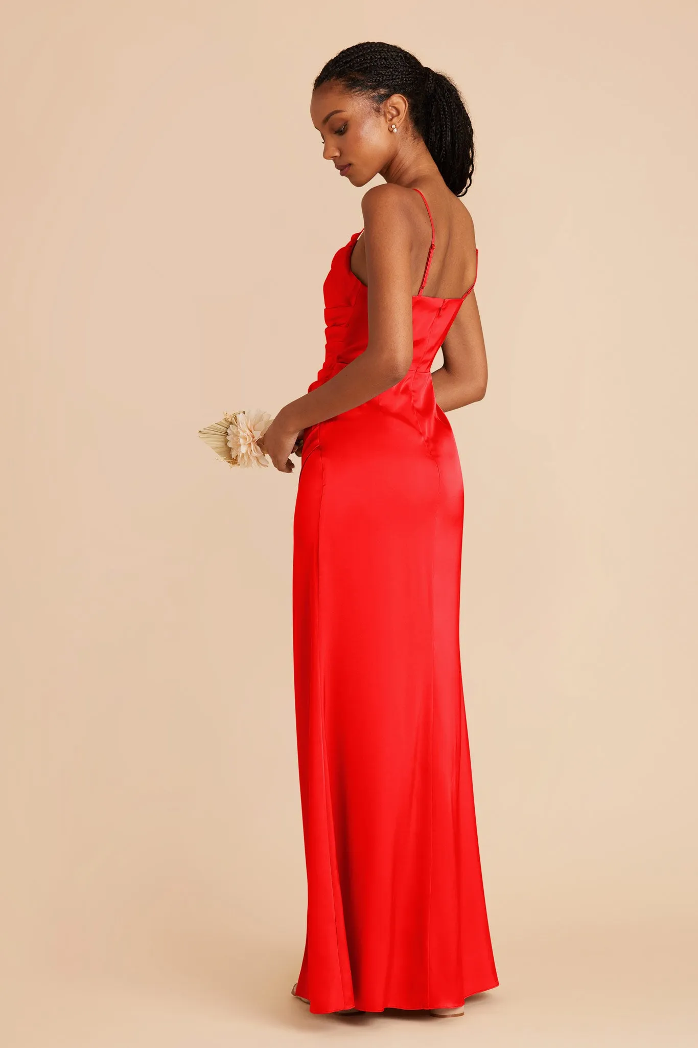 Lydia Matte Satin Dress - Lipstick Red sold by Birdy Grey product image thumbnail 5