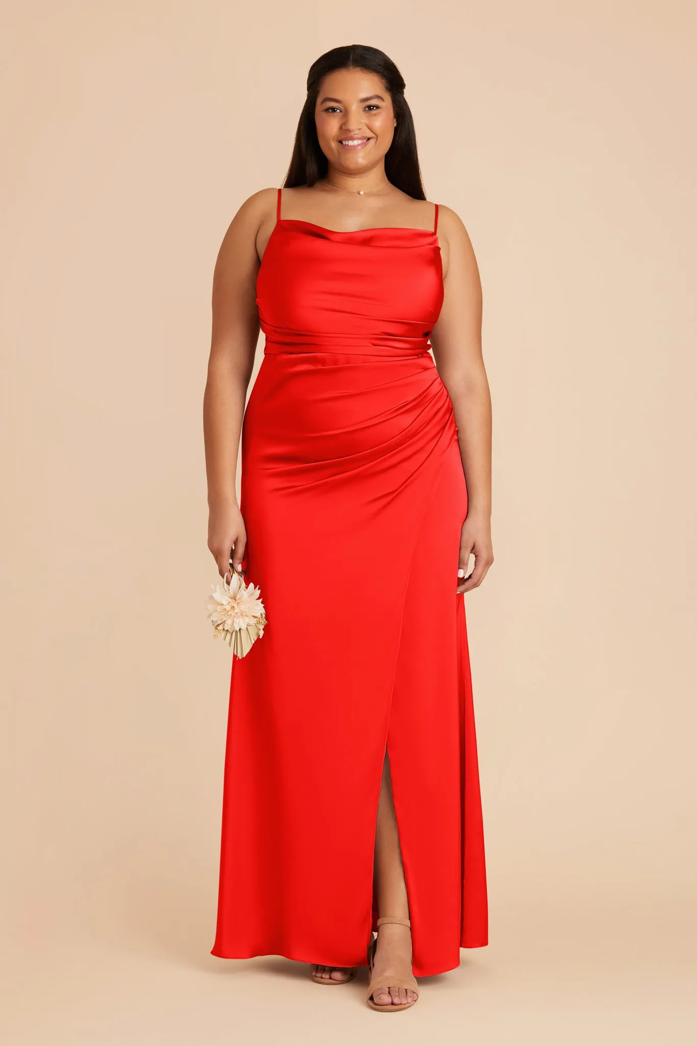 Lydia Matte Satin Dress - Lipstick Red sold by Birdy Grey product image thumbnail 2
