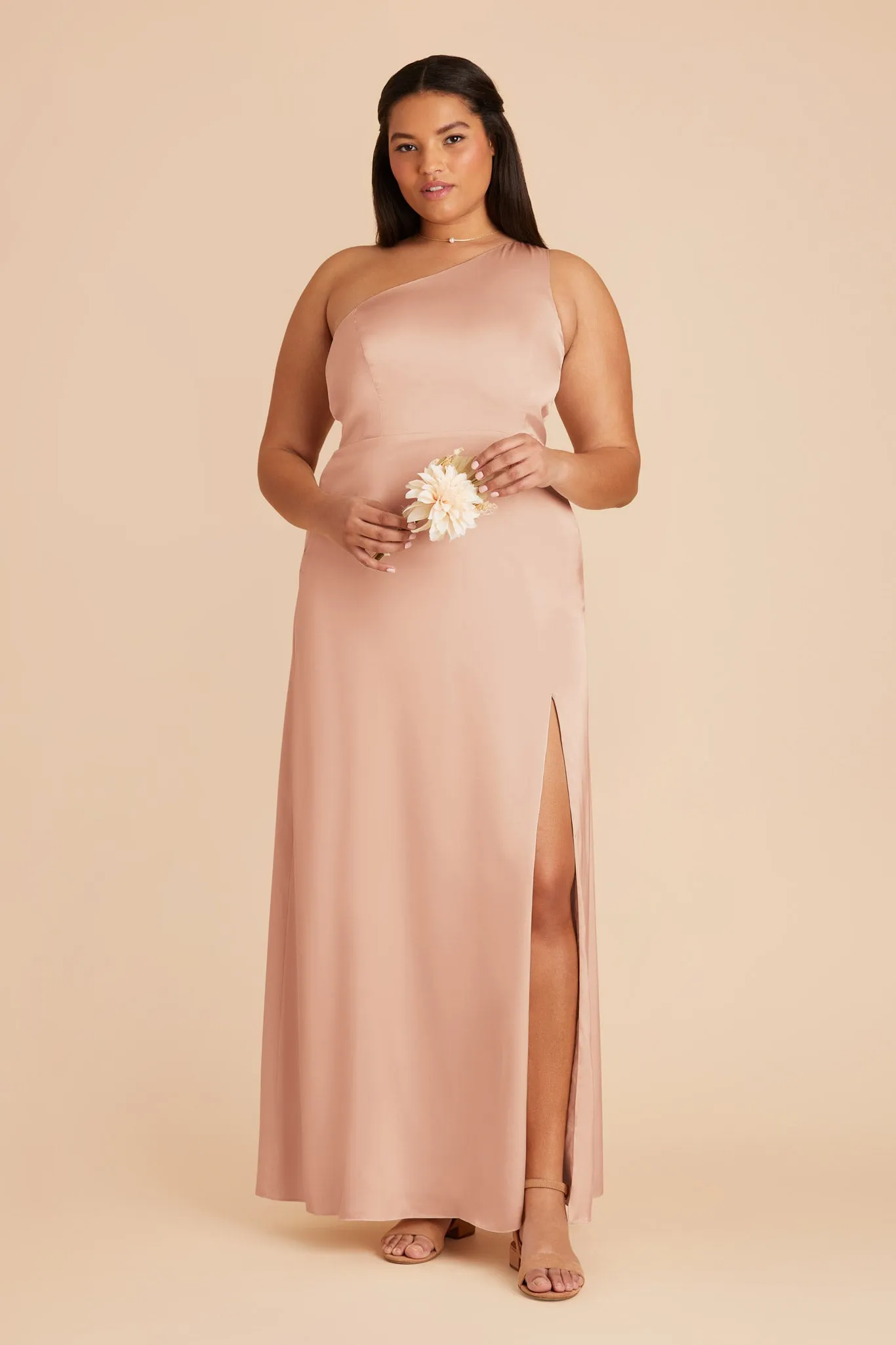 Kira Matte Satin Dress - Rose Gold sold by Birdy Grey product image thumbnail 2
