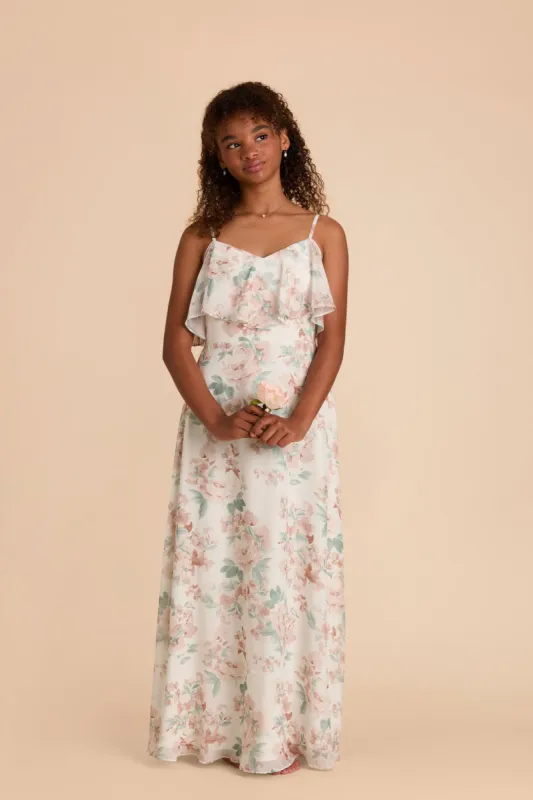 Janie Convertible Junior Dress - Dusty Apricot Peonies sold by Birdy Grey