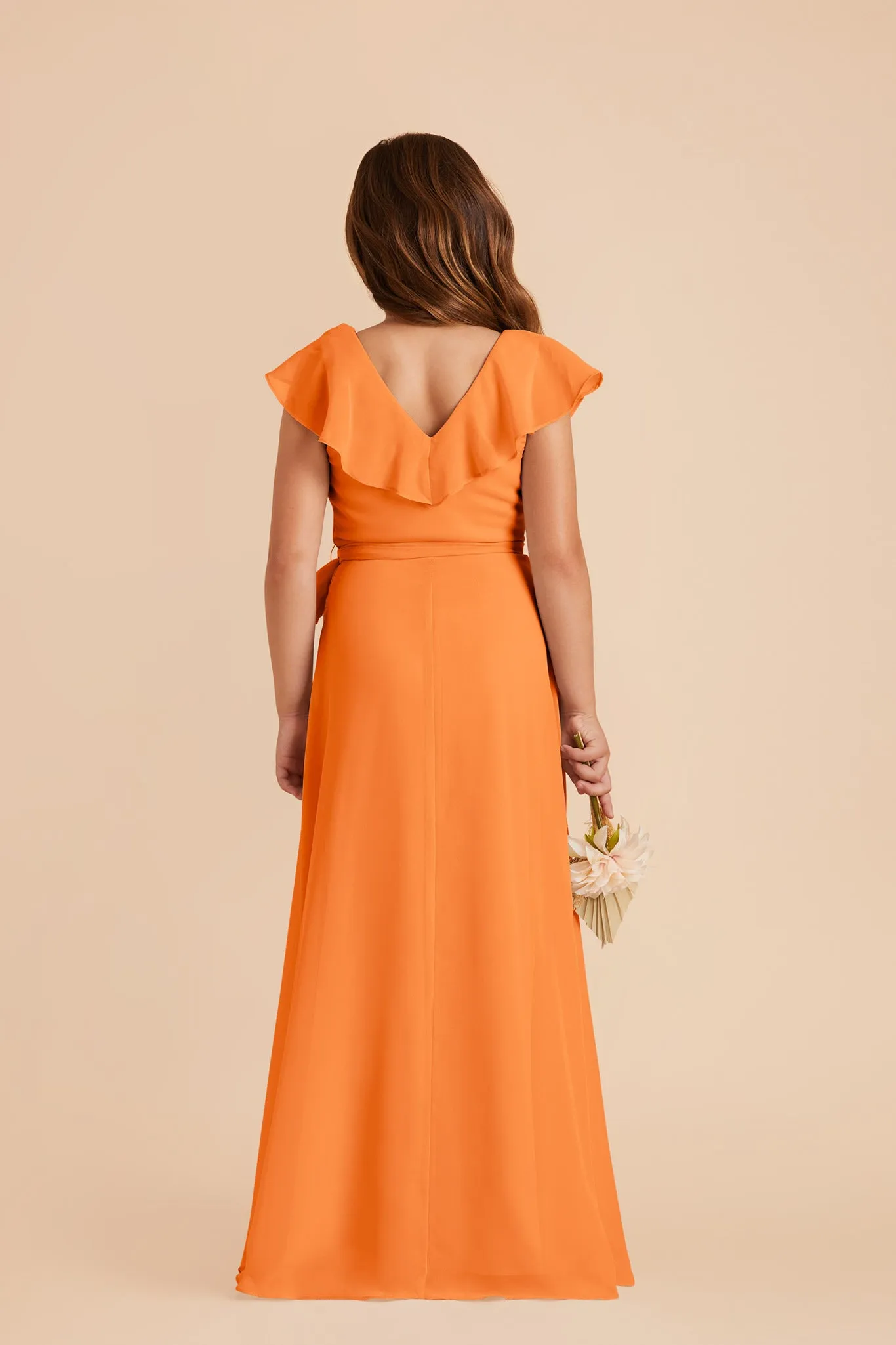 Jax Junior Chiffon Dress - Apricot sold by Birdy Grey product image thumbnail 5