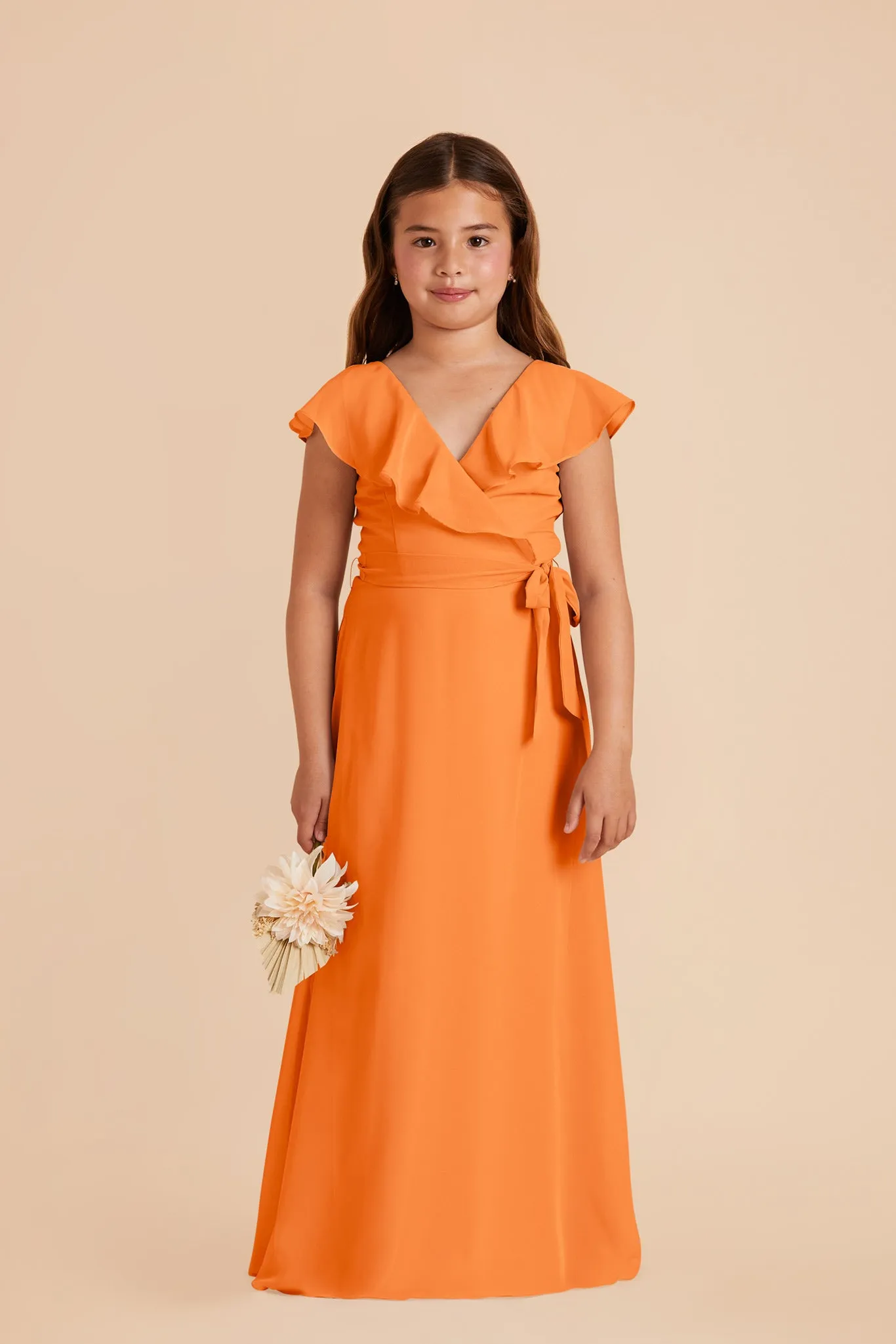 Jax Junior Chiffon Dress - Apricot sold by Birdy Grey