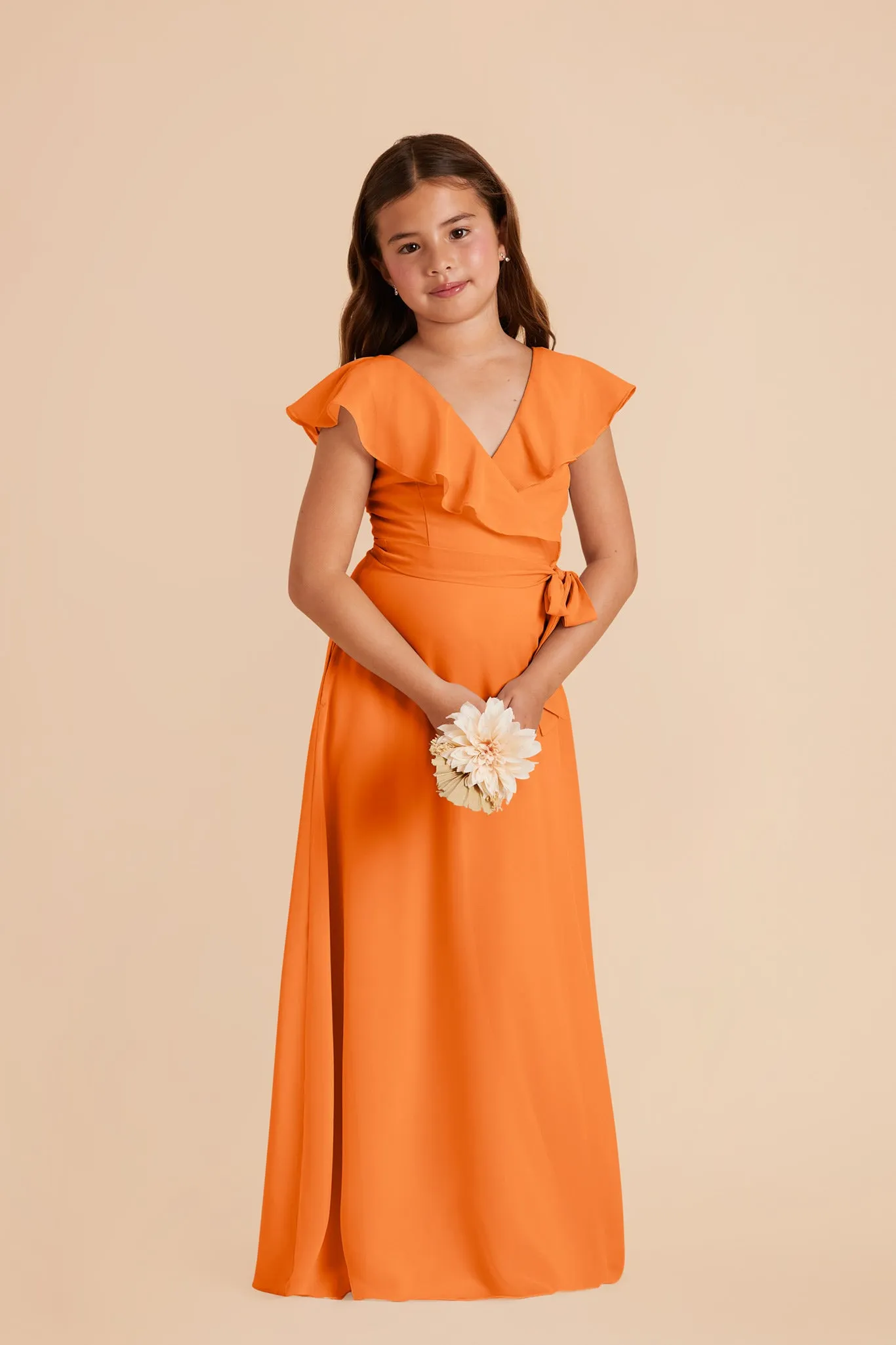 Jax Junior Chiffon Dress - Apricot sold by Birdy Grey product image thumbnail 2