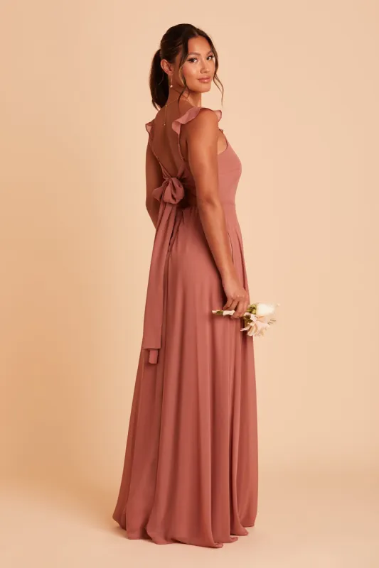 Doris Chiffon Dress - Desert Rose sold by Birdy Grey