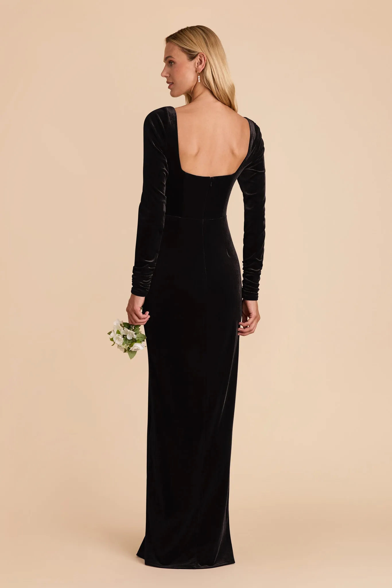Ivy Velvet Dress - Black sold by Birdy Grey product image thumbnail 5