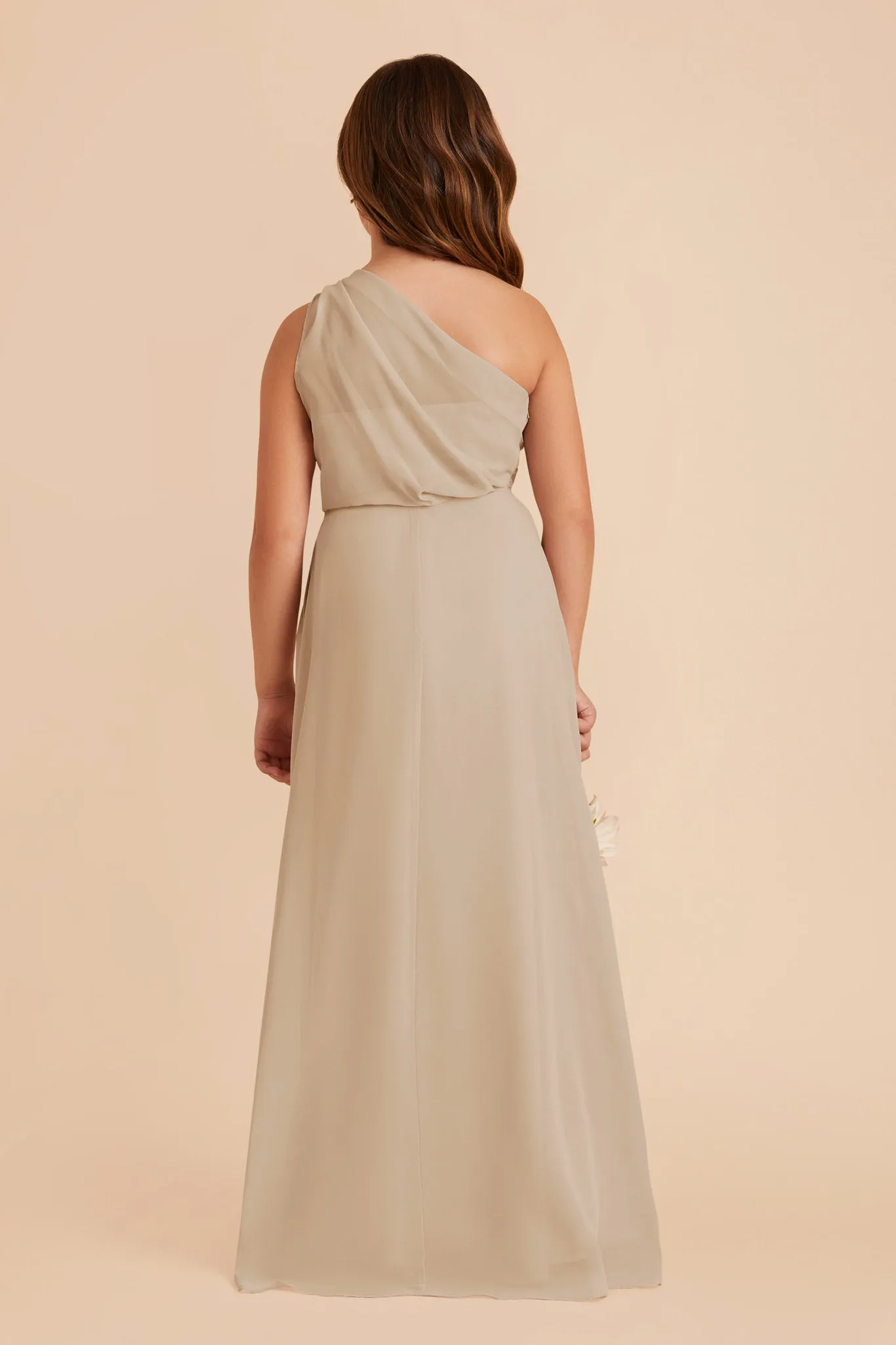 Kiara Junior Chiffon Dress - Almond sold by Birdy Grey product image thumbnail 4