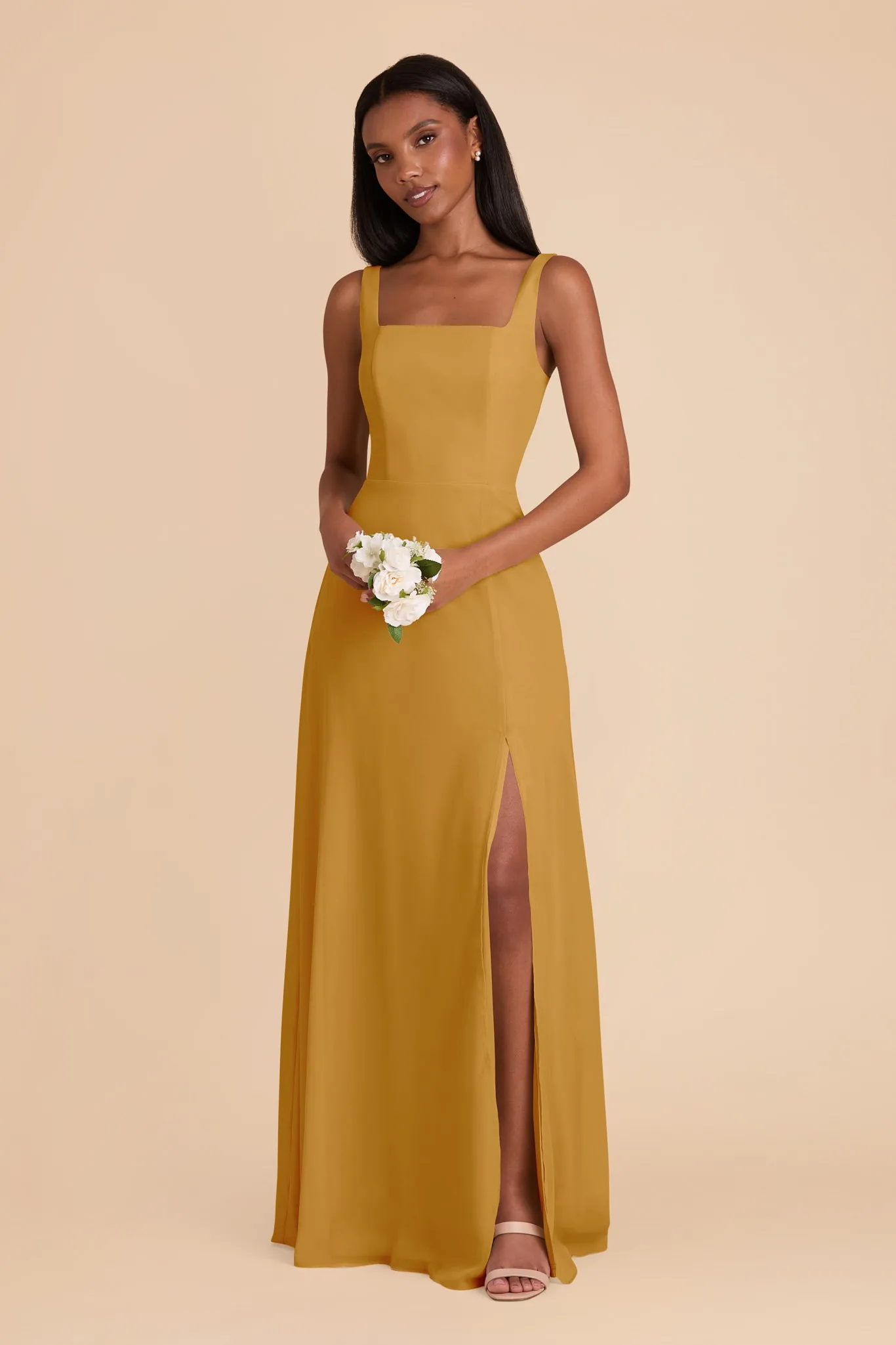 Alex Convertible Dress Chiffon - Marigold sold by Birdy Grey product image thumbnail 3