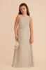 Kiara Junior Chiffon Dress - Almond sold by Birdy Grey