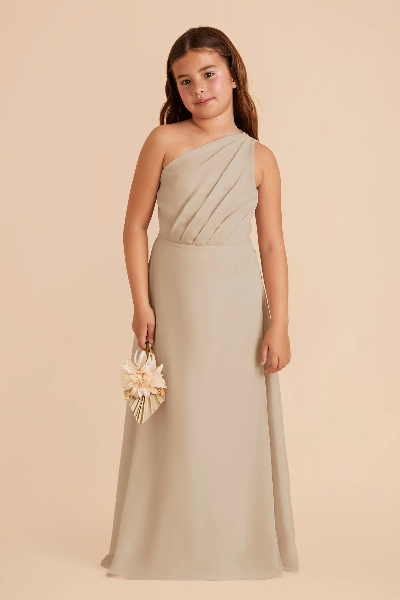 Kiara Junior Chiffon Dress - Almond sold by Birdy Grey