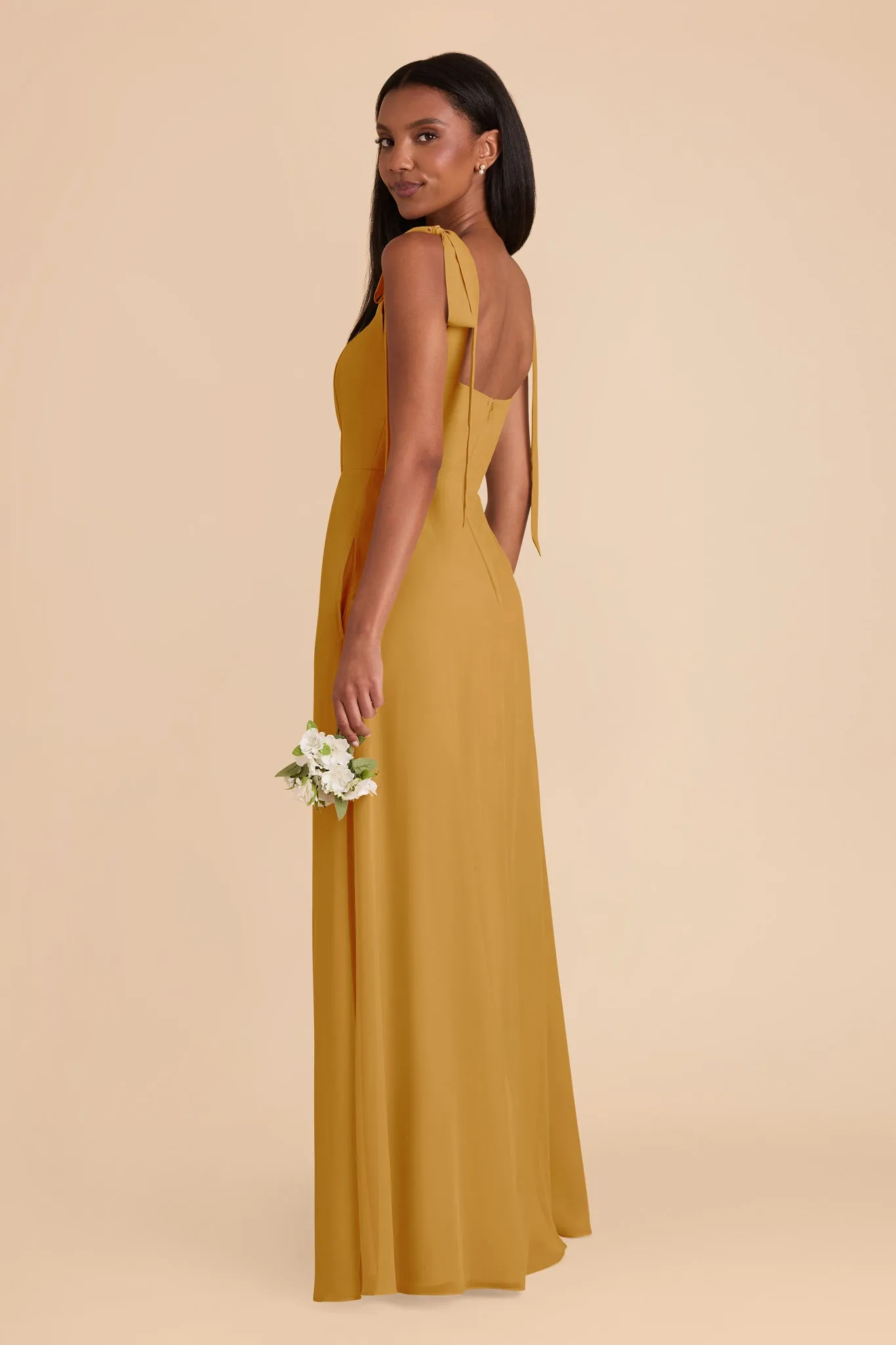 Alex Convertible Dress Chiffon - Marigold sold by Birdy Grey product image thumbnail 4