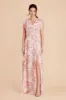 Violet Chiffon Dress - Pink Falling Petals sold by Birdy Grey