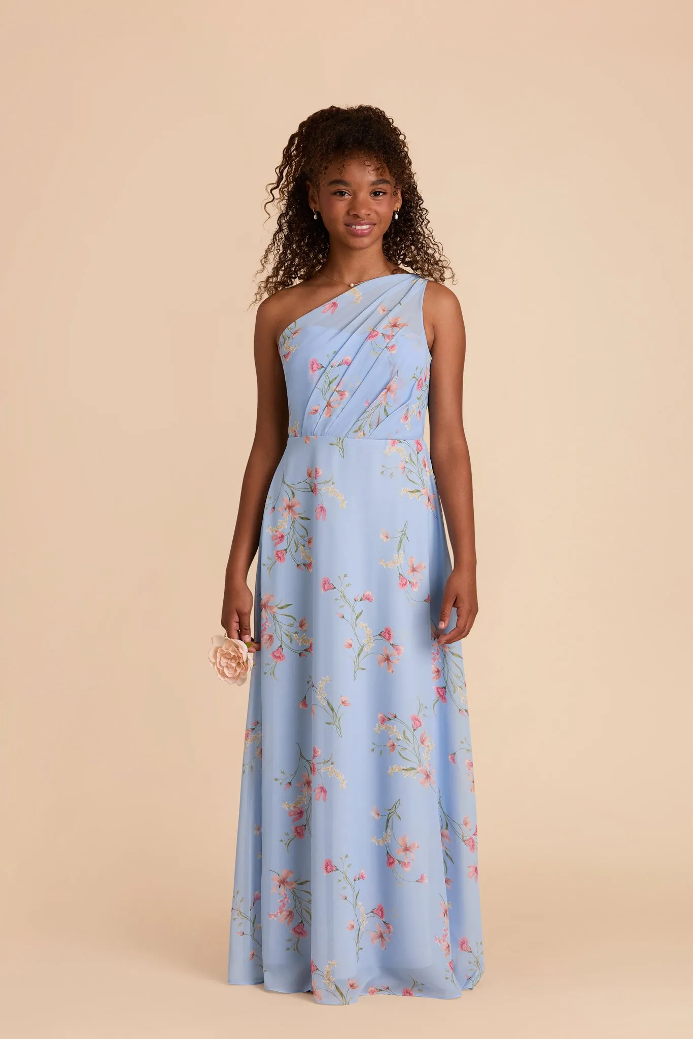 Kiara Junior Chiffon Dress - Periwinkle Blue Le Fleur sold by Birdy Grey