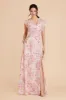 Violet Chiffon Dress - Pink Falling Petals sold by Birdy Grey