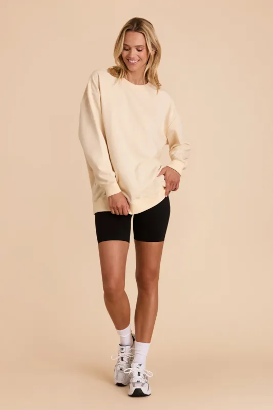 Brianne Oversized Crewneck Sweatshirt - Ivory sold by Birdy Grey