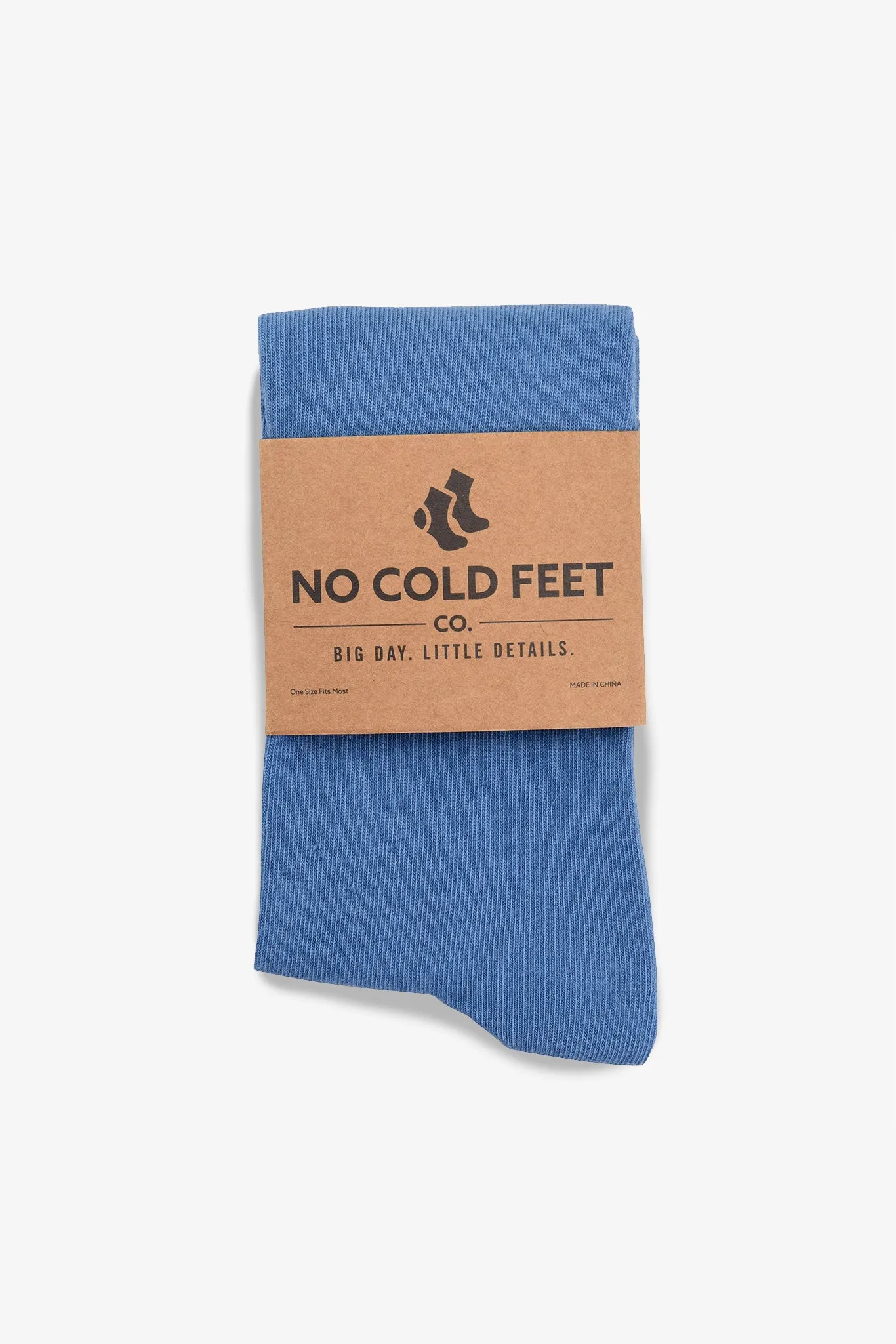 Solid Groomsmen Socks By No Cold Feet - Blue sold by Birdy Grey product image thumbnail 2