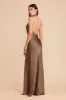 Stephanie Matte Satin Dress - Mocha sold by Birdy Grey