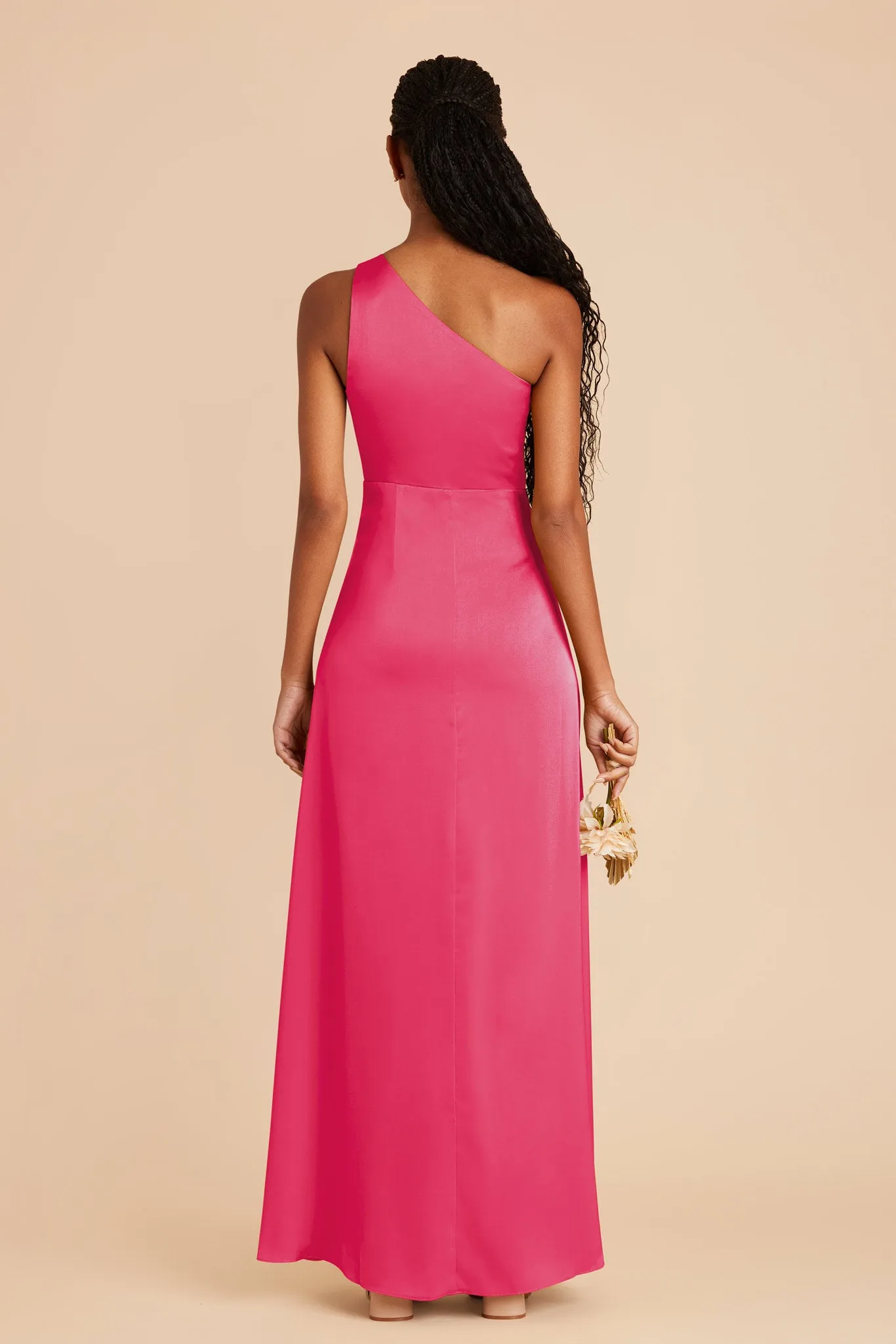 Kira Matte Satin Dress - Fuchsia sold by Birdy Grey product image thumbnail 5