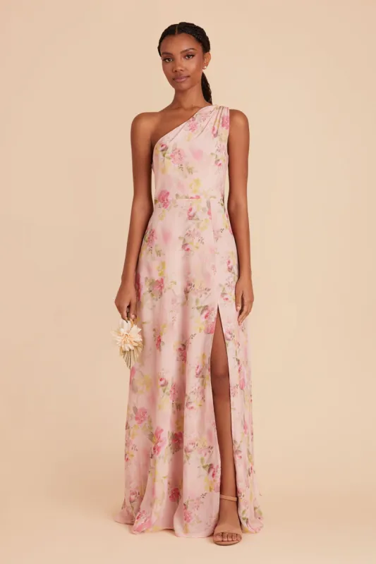 Melissa Chiffon Dress - Vintage Pink Floral sold by Birdy Grey