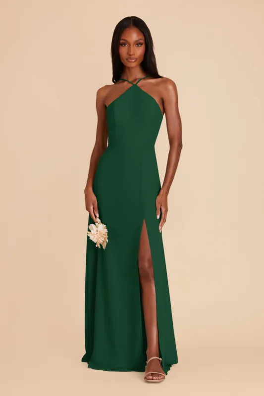 Juliet Chiffon Dress - Forest Green sold by Birdy Grey
