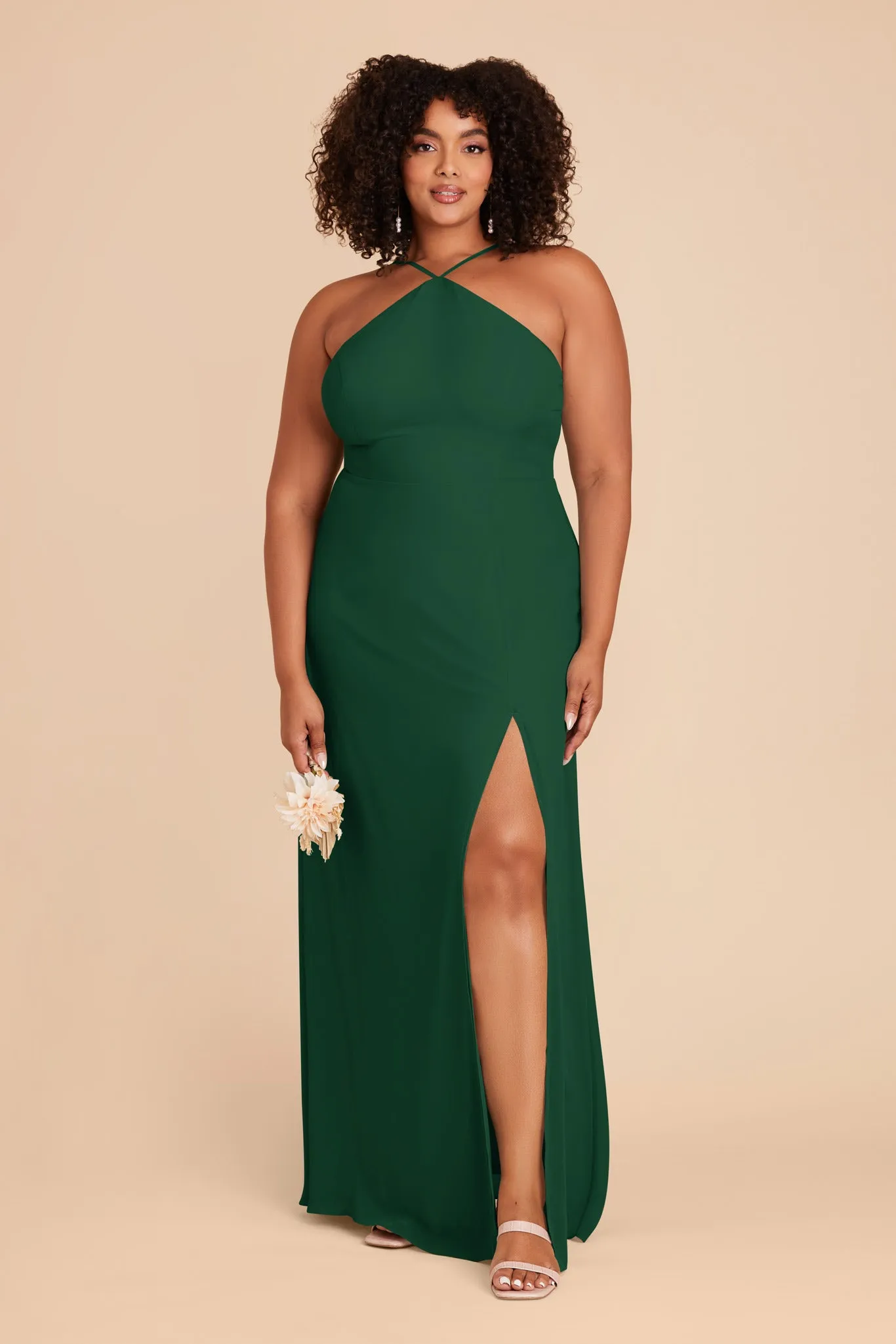 Juliet Chiffon Dress - Forest Green sold by Birdy Grey product image thumbnail 2
