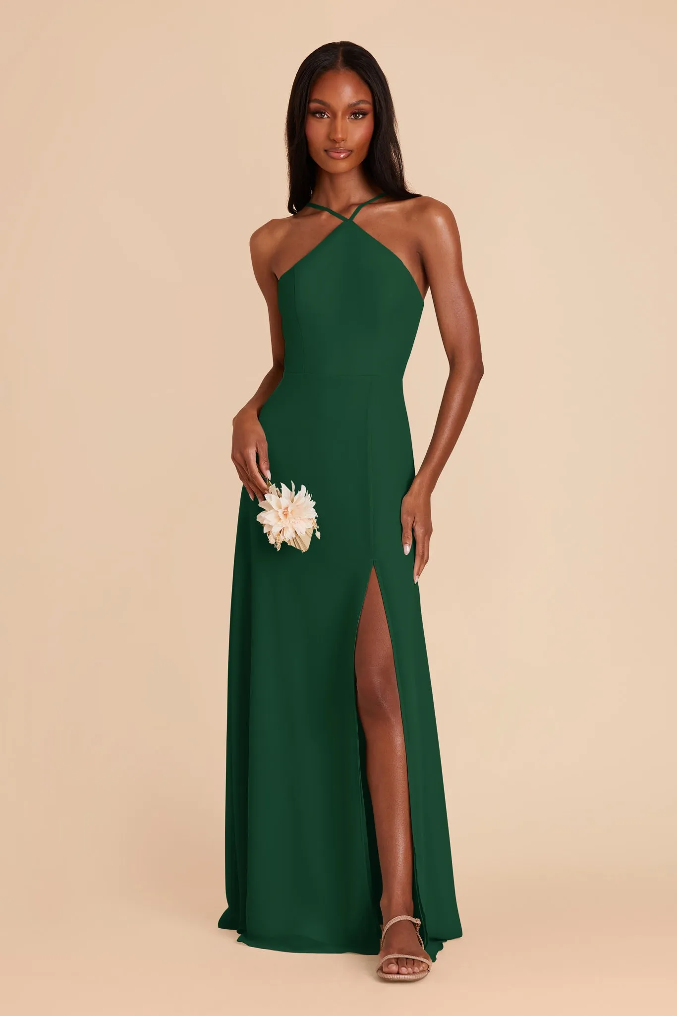 Juliet Chiffon Dress - Forest Green sold by Birdy Grey product image thumbnail 3