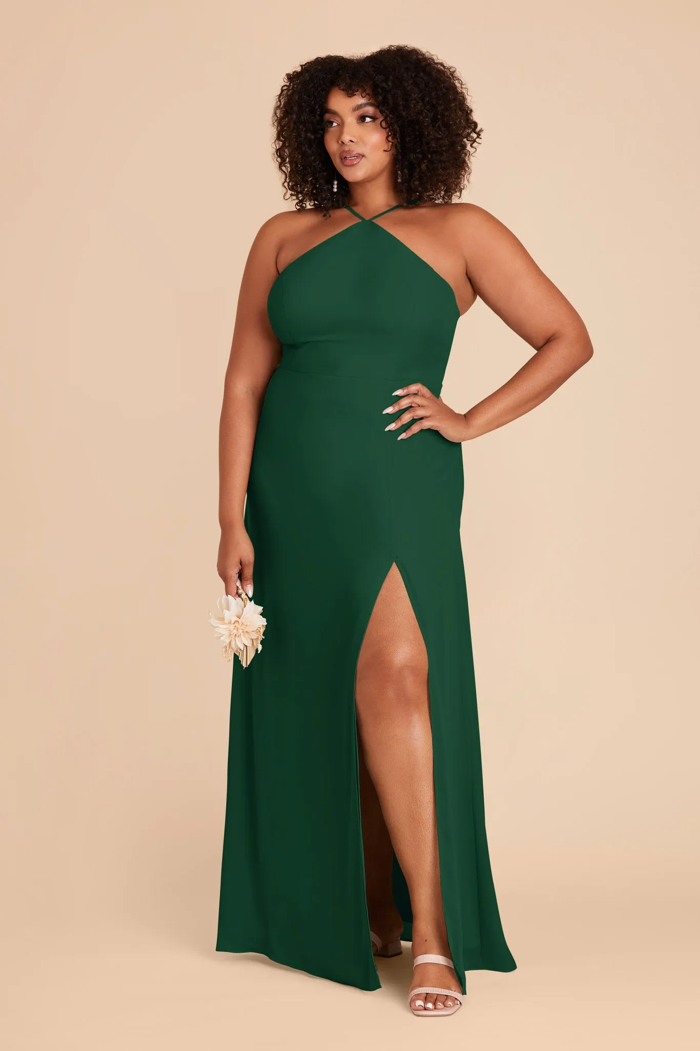 Juliet Chiffon Dress - Forest Green sold by Birdy Grey product image thumbnail 5
