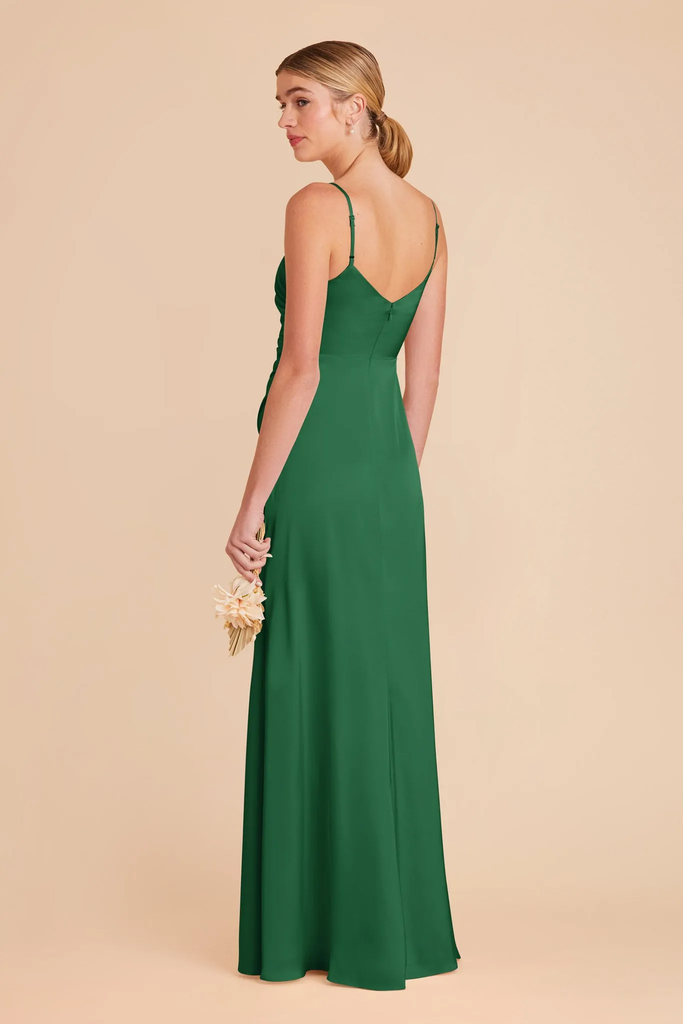Catherine Matte Satin Dress - Forest Green sold by Birdy Grey product image thumbnail 5