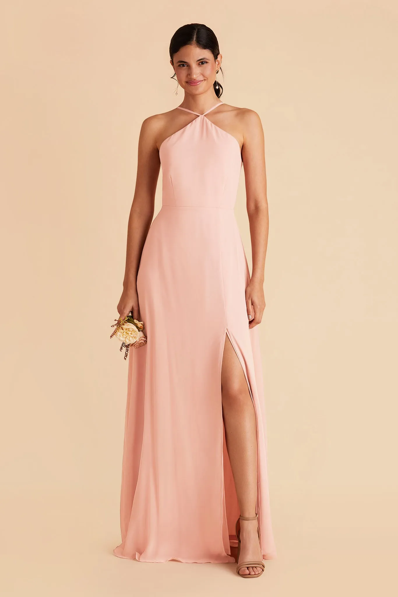 Juliet Chiffon Dress - Blush Pink sold by Birdy Grey product image thumbnail 3