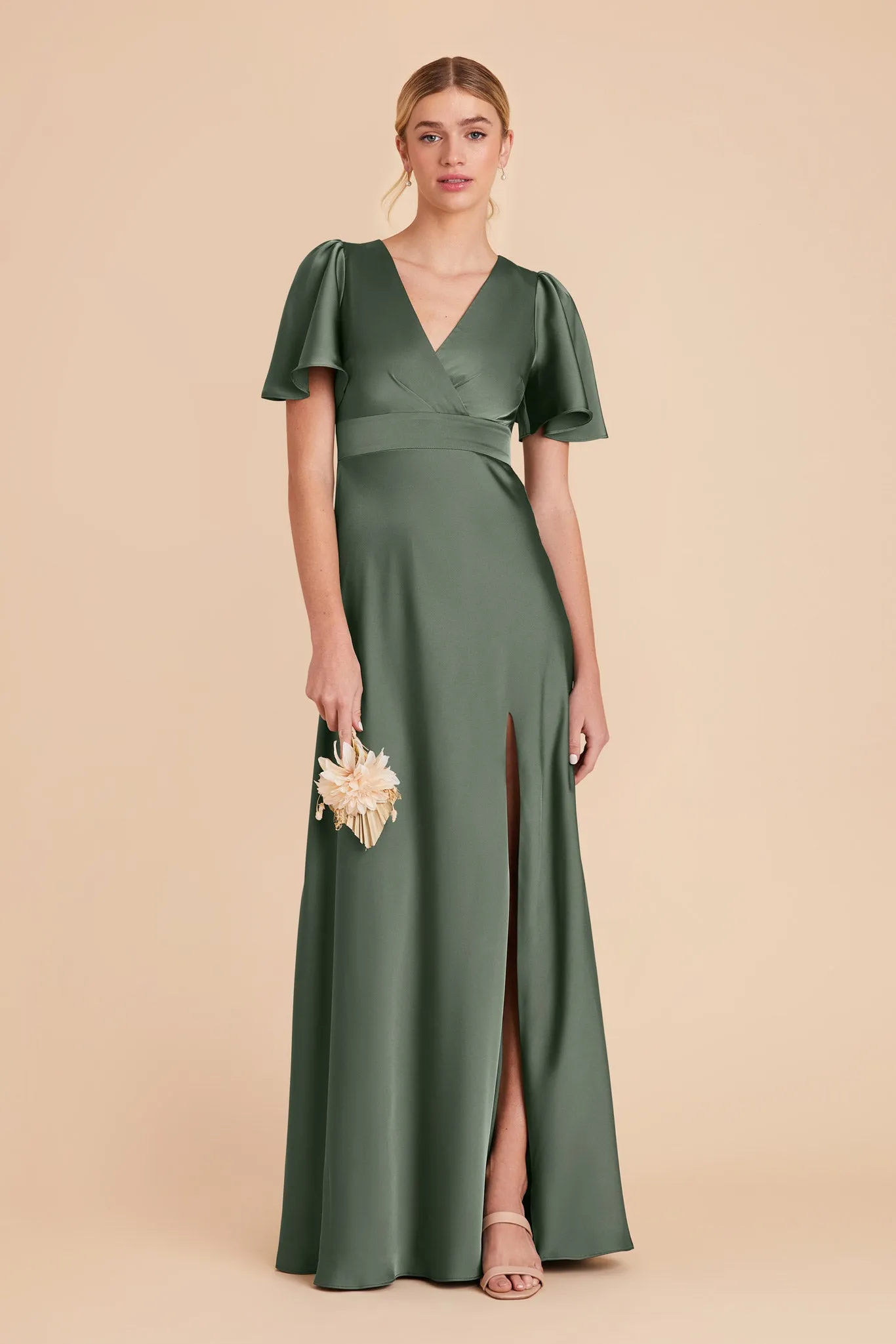 Marni Matte Satin Dress - Eucalyptus sold by Birdy Grey product image thumbnail 5