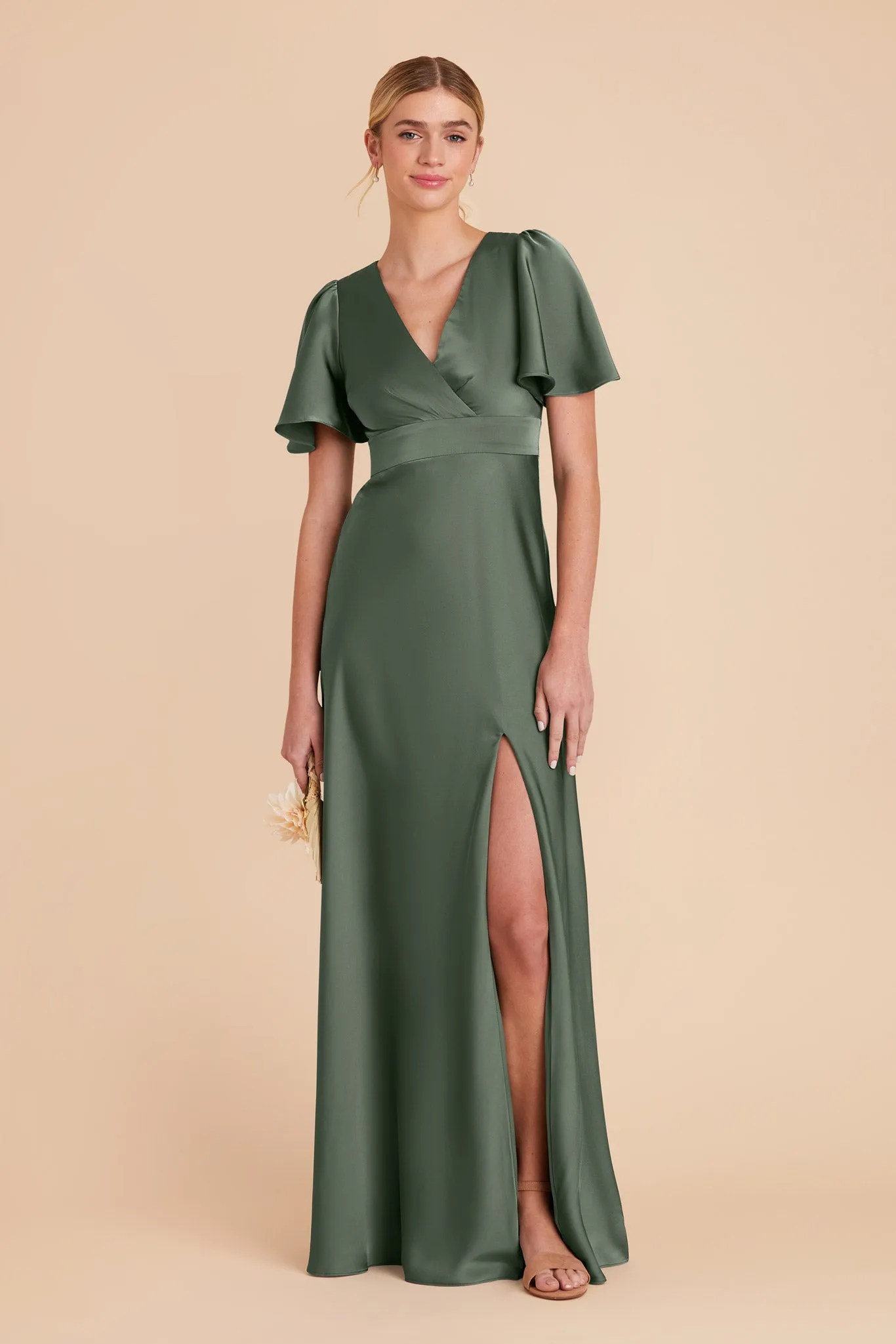 Marni Matte Satin Dress - Eucalyptus sold by Birdy Grey product image thumbnail 3