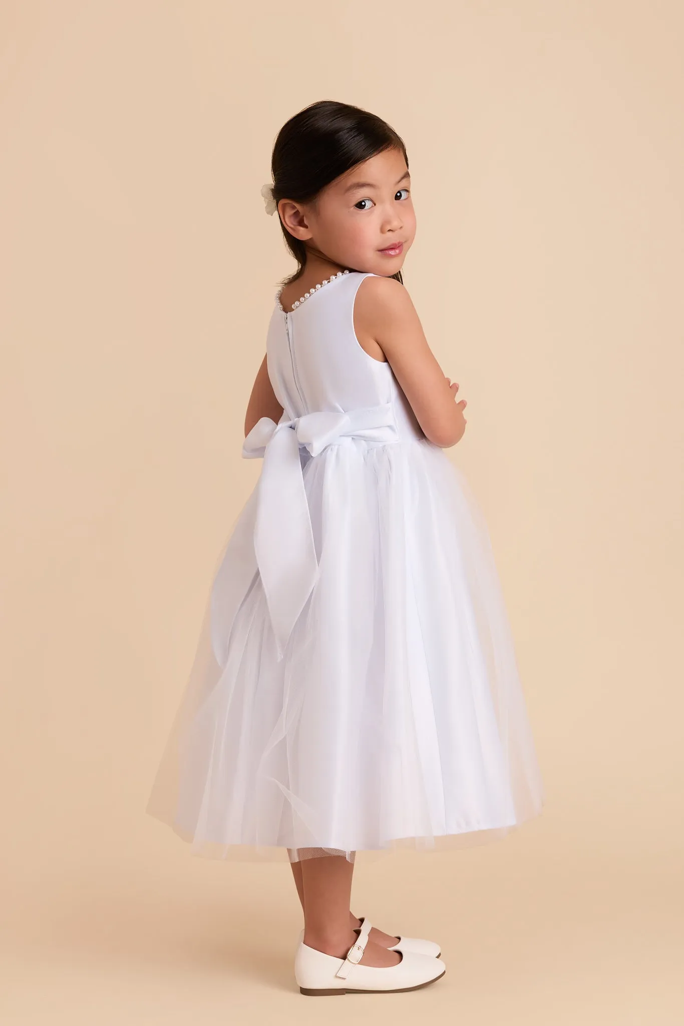 Fern Flower Girl Dress - White sold by Birdy Grey product image thumbnail 4